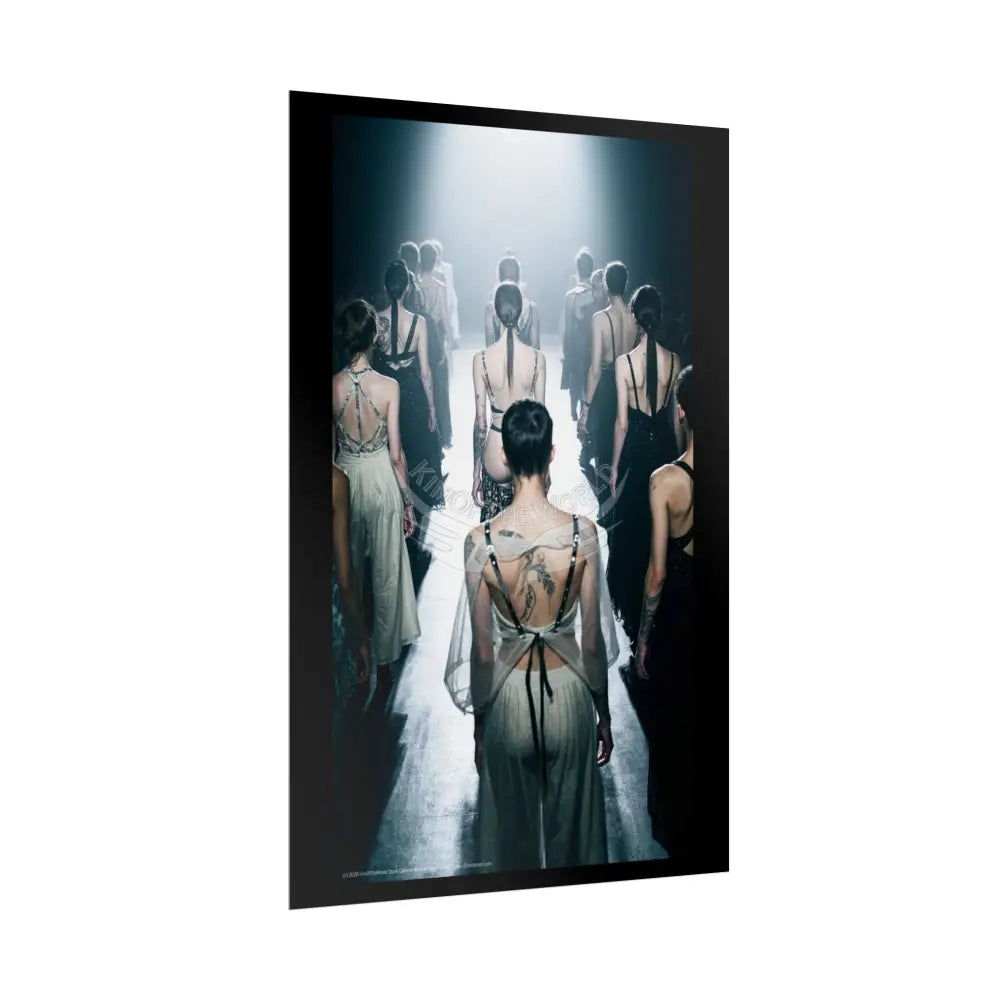 Funky Fashion Subtle Peekaboo Rolled Poster — ’Show Models Sometimes Naughty’ Wall Art Poster
