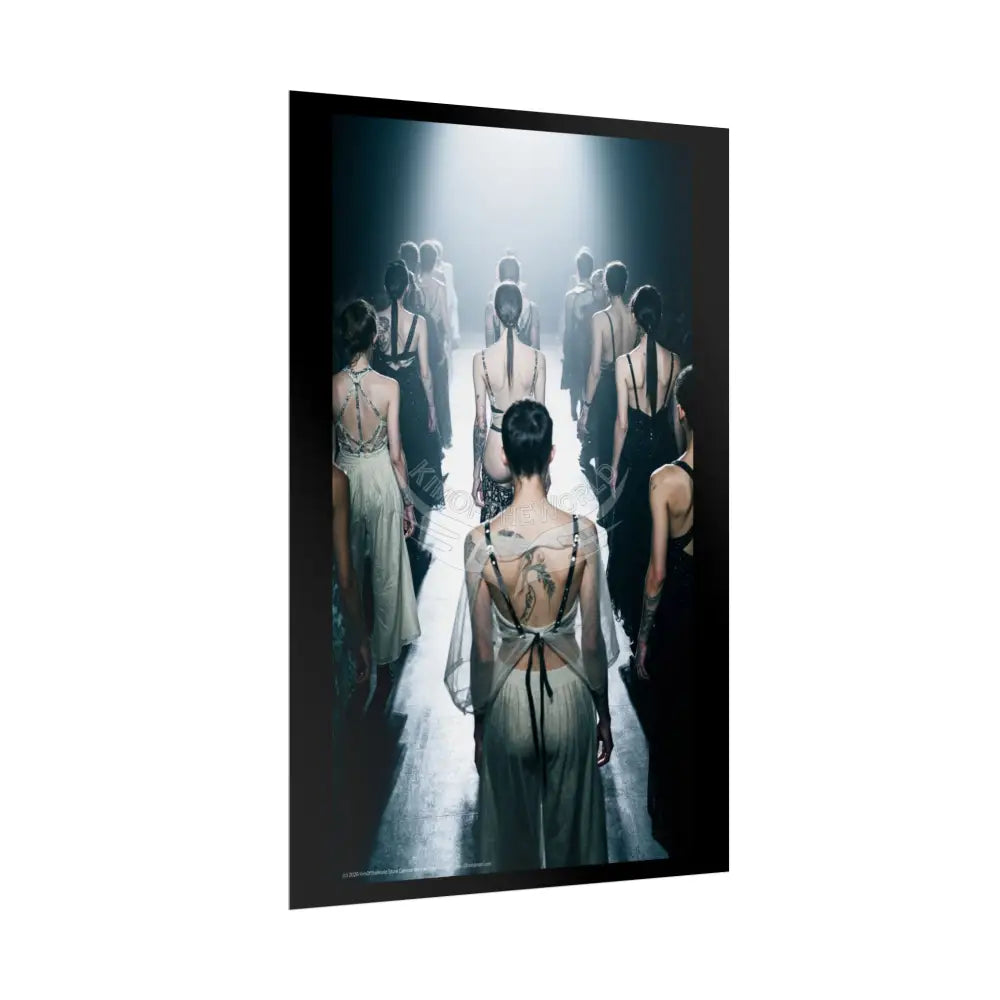 Funky Fashion Subtle Peekaboo Rolled Poster — ’Show Models Sometimes Naughty’ Wall Art Poster