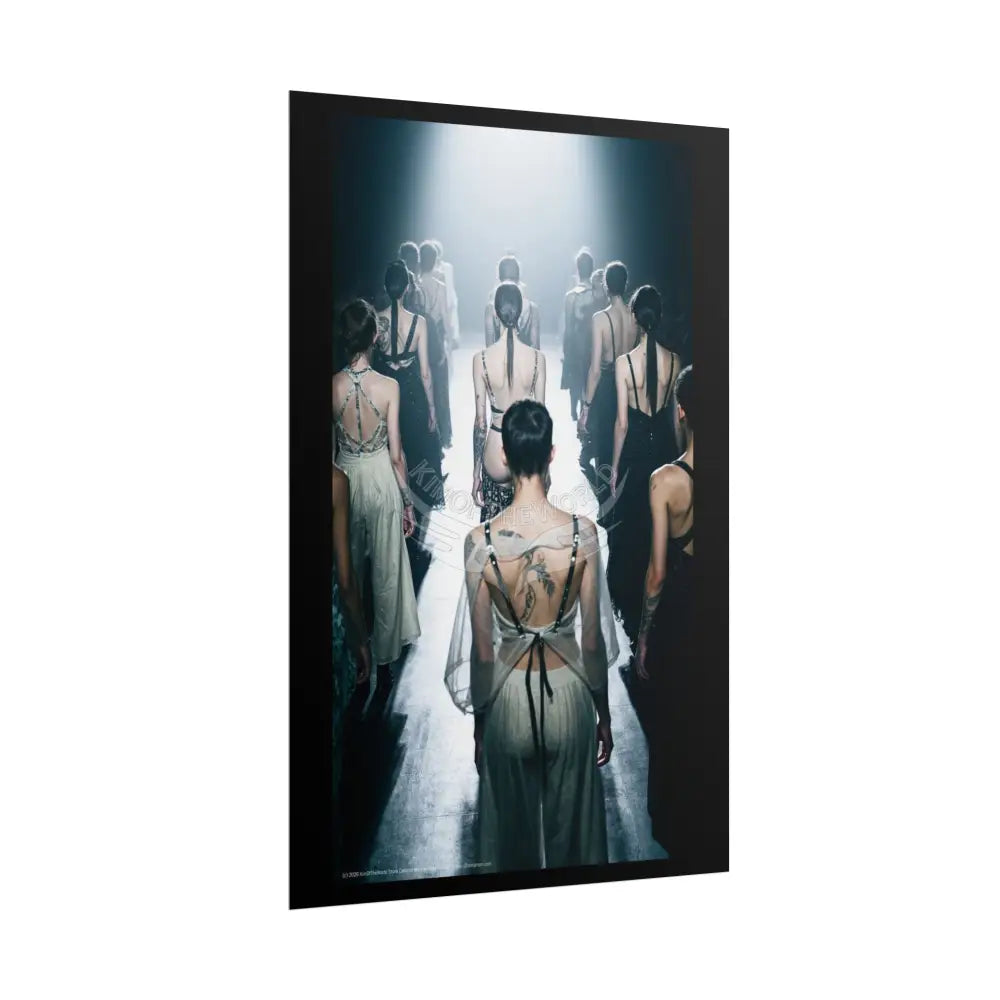 Funky Fashion Subtle Peekaboo Rolled Poster — ’Show Models Sometimes Naughty’ Wall Art Poster