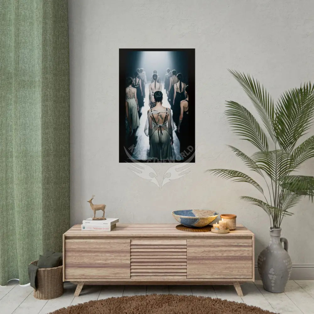 Funky Fashion Subtle Peekaboo Rolled Poster — ’Show Models Sometimes Naughty’ Wall Art Poster