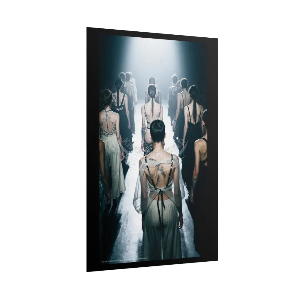 Funky Fashion Subtle Peekaboo Rolled Poster — ’Show Models Sometimes Naughty’ Wall Art Poster