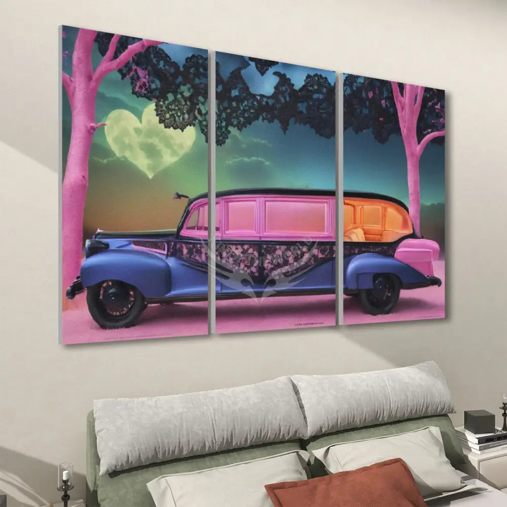 3 Panels Sound Absorbing Wall Art 24’’x48’’x3 pcs Acoustic Panels