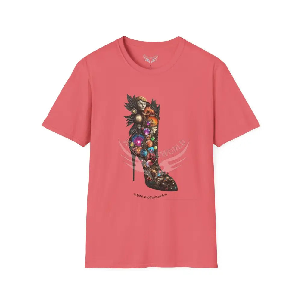 Funky Stiletto II Tee - Softstyle T-Shirt Coral Silk / S T-Shirt