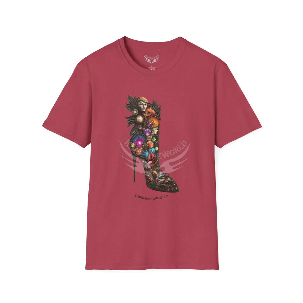 Funky Stiletto II Tee - Softstyle T-Shirt Heather Cardinal / S T-Shirt