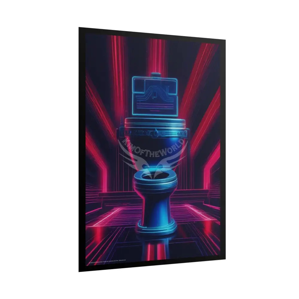 Funky Toilet Posters — Colorful Bathroom Art Prints - Vaporwave Royal Poster