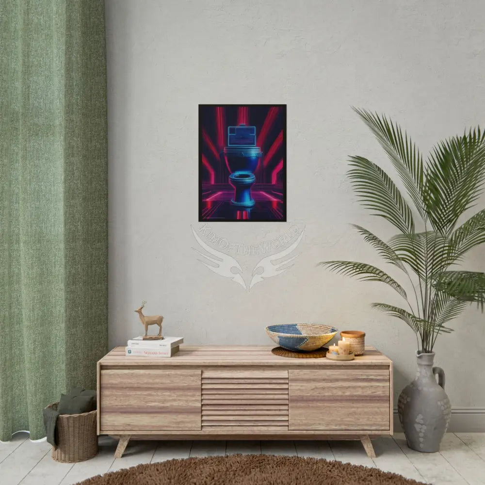 Funky Toilet Posters — Colorful Bathroom Art Prints - Vaporwave Royal Poster