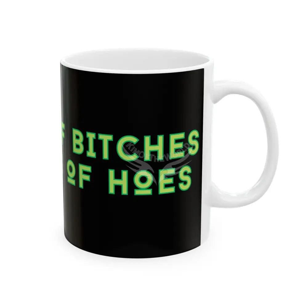 Funny Witch Mug — ’Gaggles of Bitches and Herds of Hoes’ Ceramic Coffee Cup (11oz/15oz) 11oz Mug