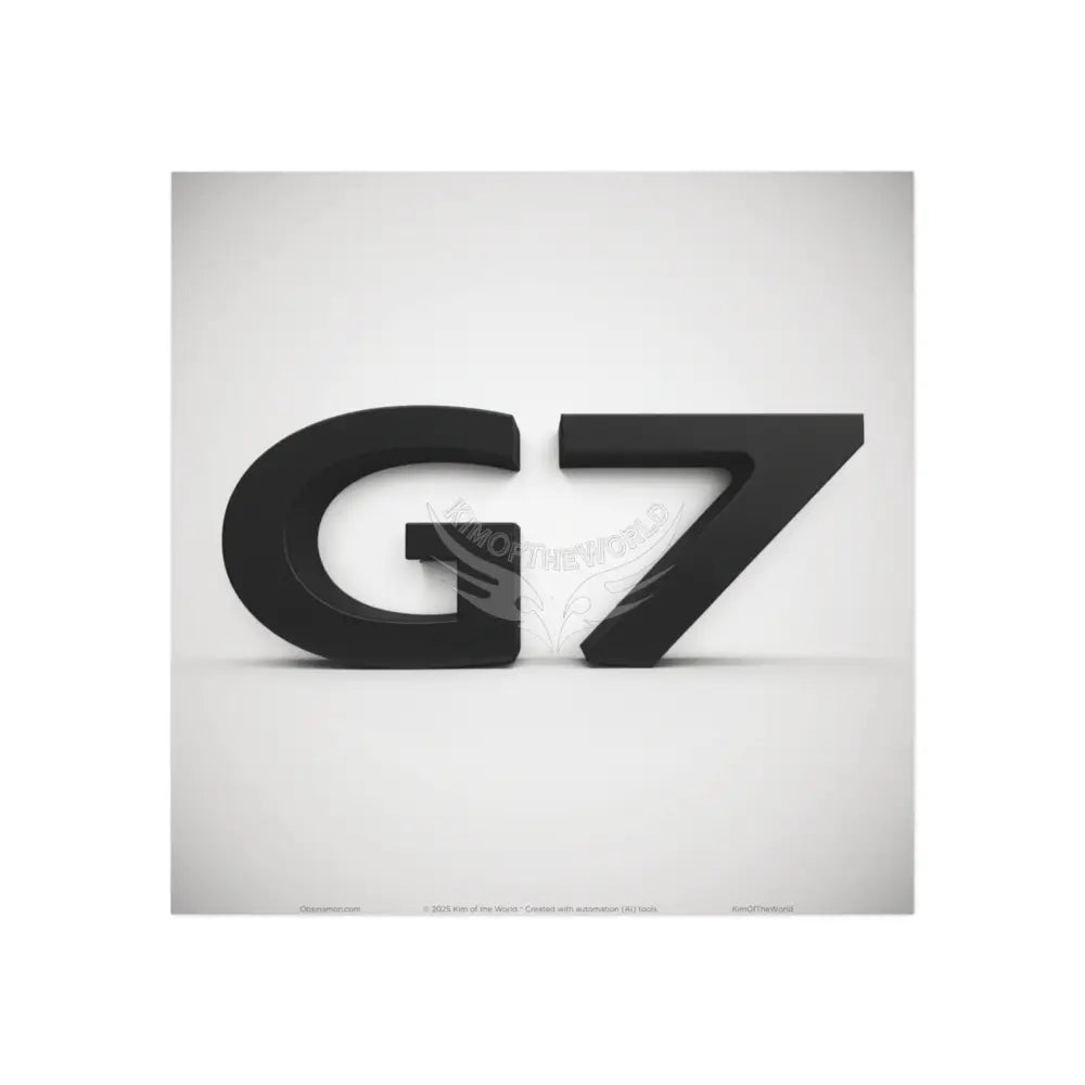 ’G7’’ Community Support Group Tik Tok 3D Black Wrought Iron Logo Square Magnet 3’’ x 3’’ / Square / 1 pc Home Decor