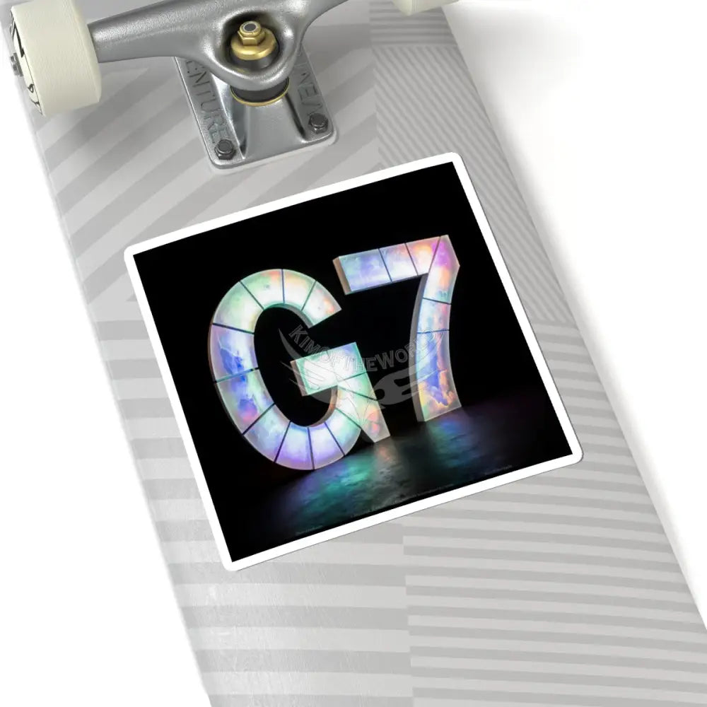 G7 Dance Floor Lights — Kiss-Cut Sticker (Community Logo Illuminated Fun) Paper products