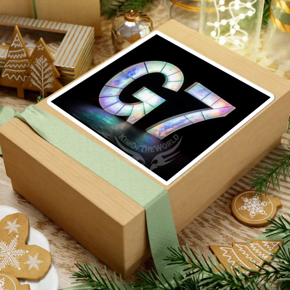 G7 Dance Floor Lights — Kiss-Cut Sticker (Community Logo Illuminated Fun) Paper products