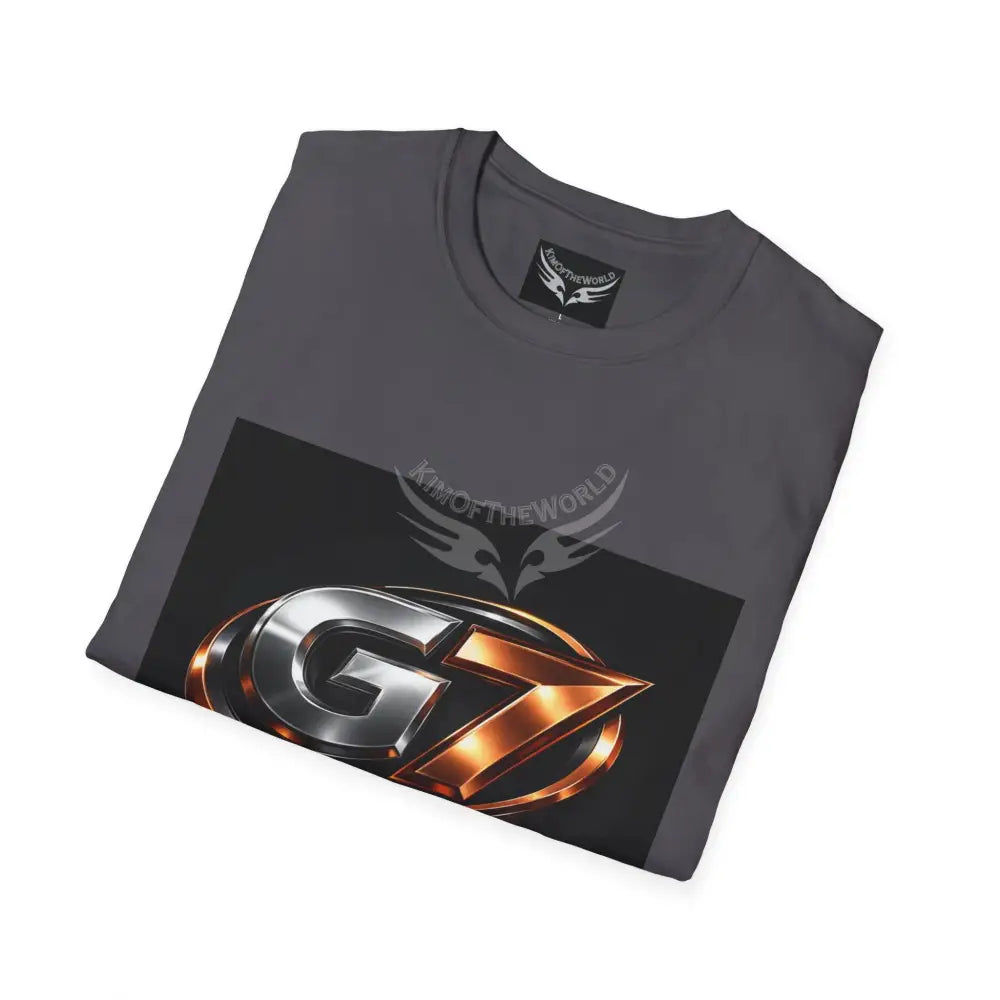 ’G7’’ Group Member Chrome & Copper Metallic Logo Group Member Pride - Softstyle T-Shirt T-Shirt