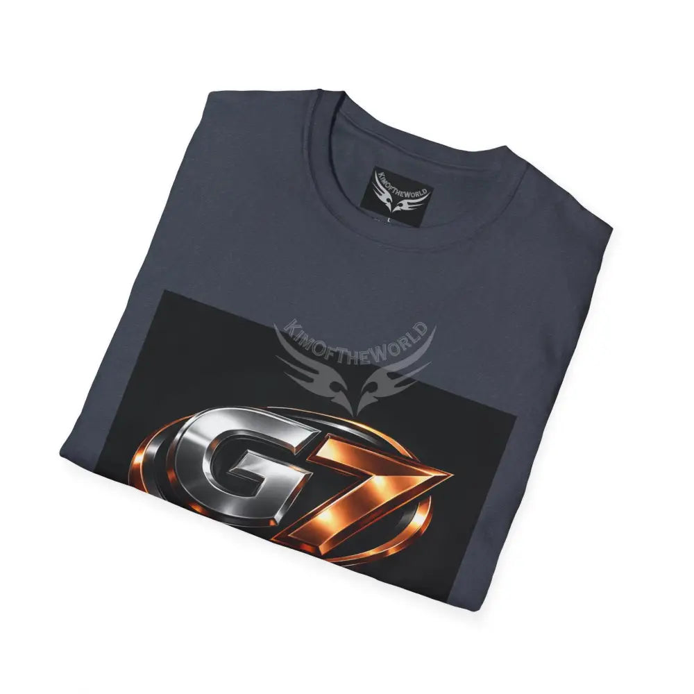 ’G7’’ Group Member Chrome & Copper Metallic Logo Group Member Pride - Softstyle T-Shirt T-Shirt