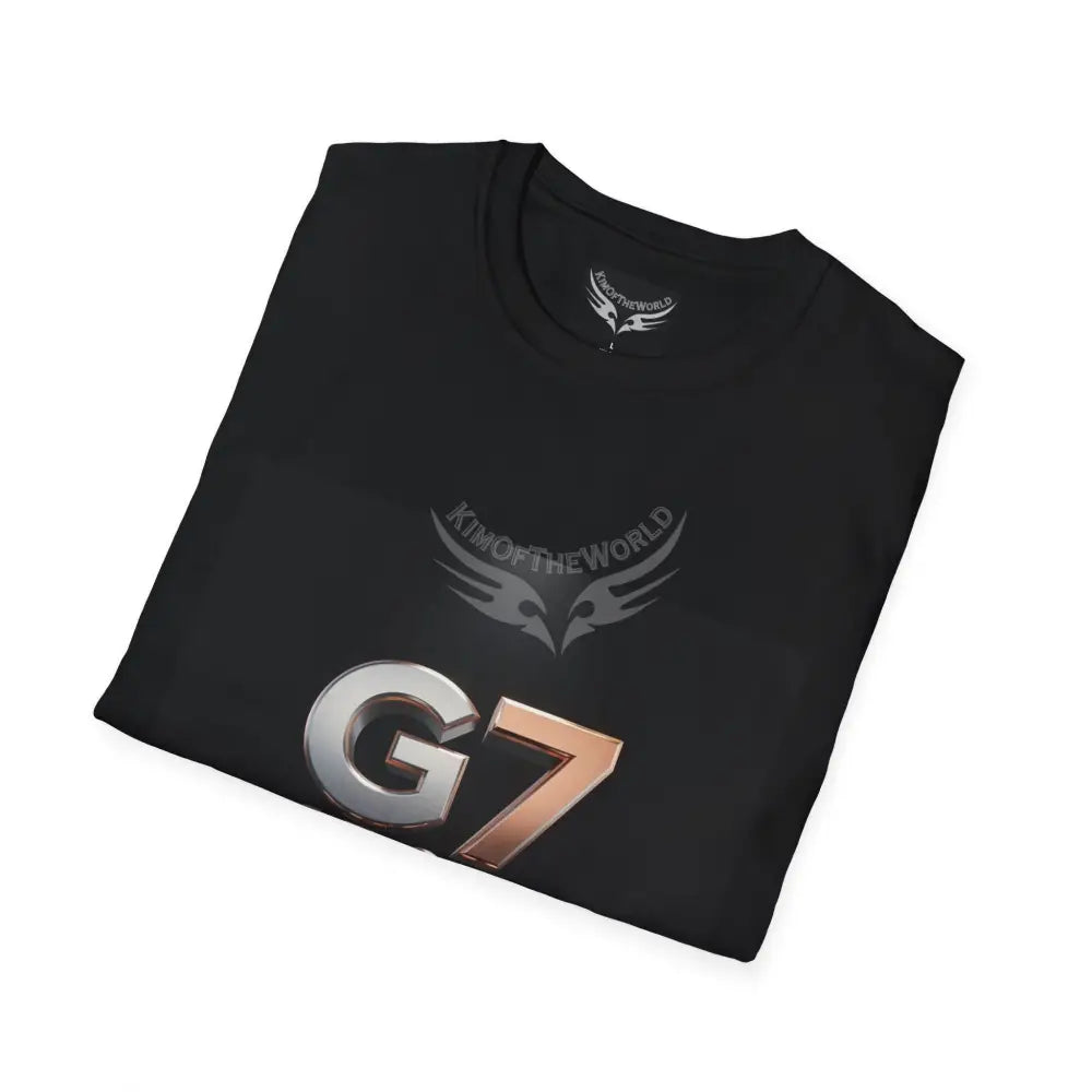 ’G7’’ Group Member Pewter & Copper Metallic Logo Group Member Pride - Softstyle T-Shirt T-Shirt