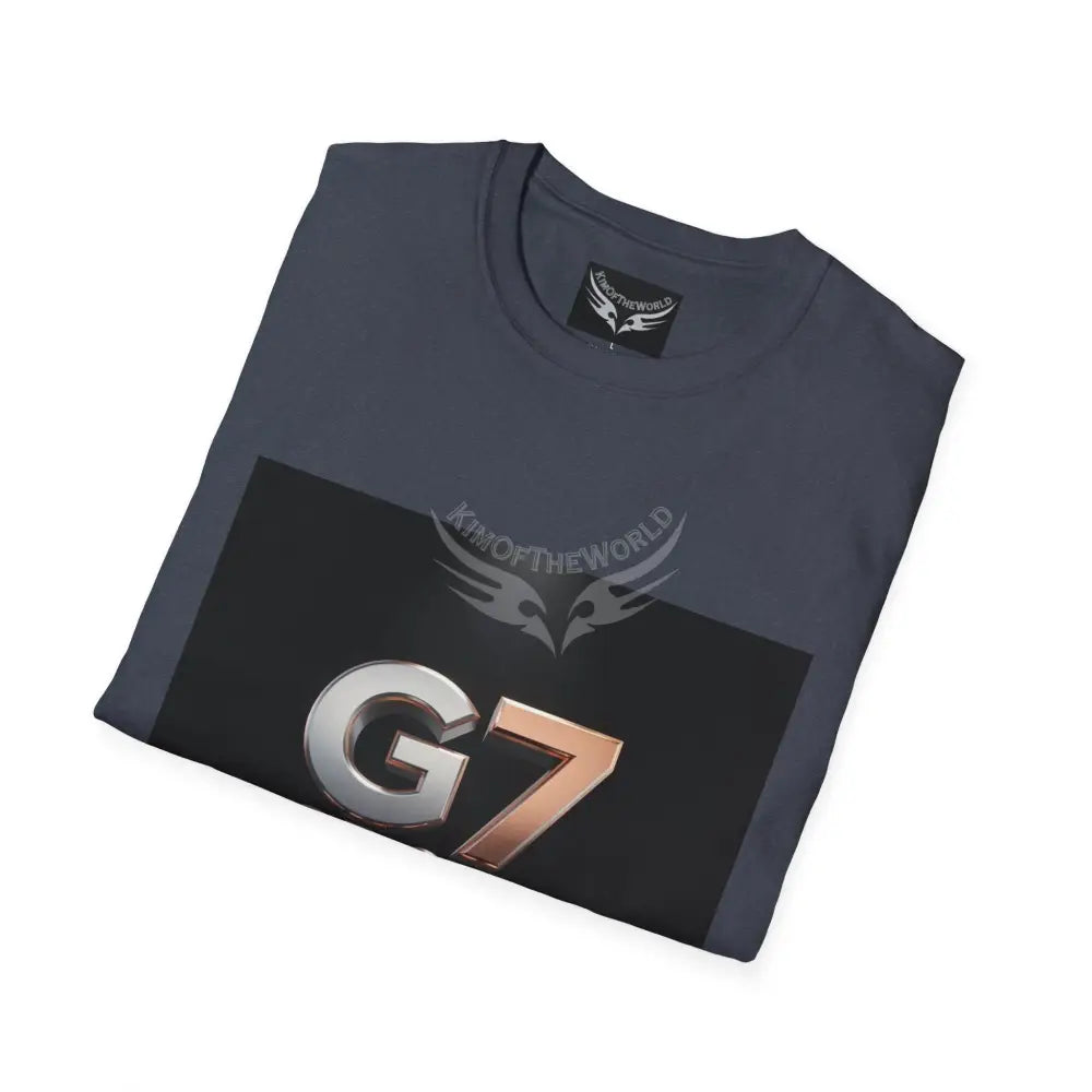 ’G7’’ Group Member Pewter & Copper Metallic Logo Group Member Pride - Softstyle T-Shirt T-Shirt