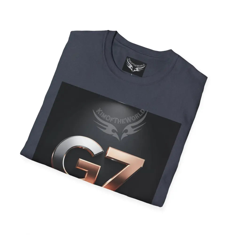 ’G7’’ Group Member Pewter & Copper Metallic Logo Group Member Pride - Softstyle T-Shirt T-Shirt