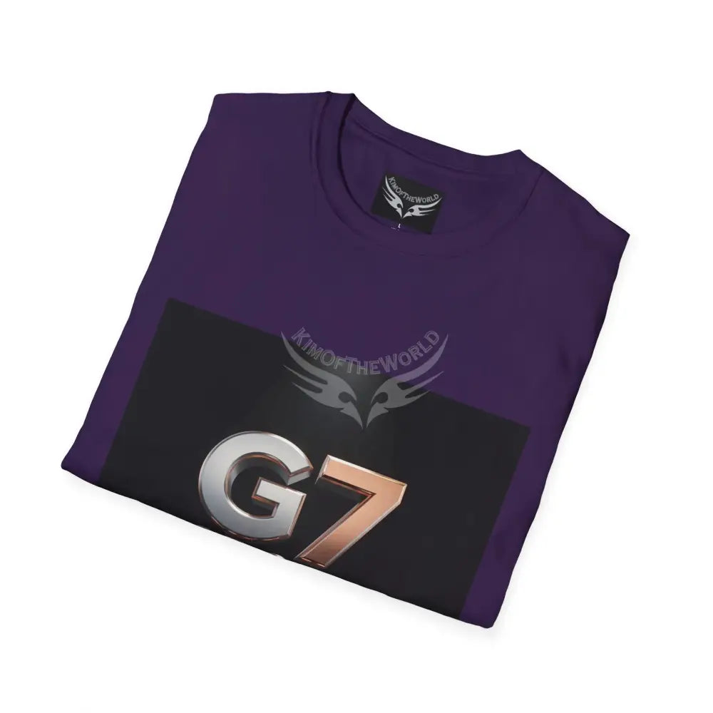 ’G7’’ Group Member Pewter & Copper Metallic Logo Group Member Pride - Softstyle T-Shirt T-Shirt