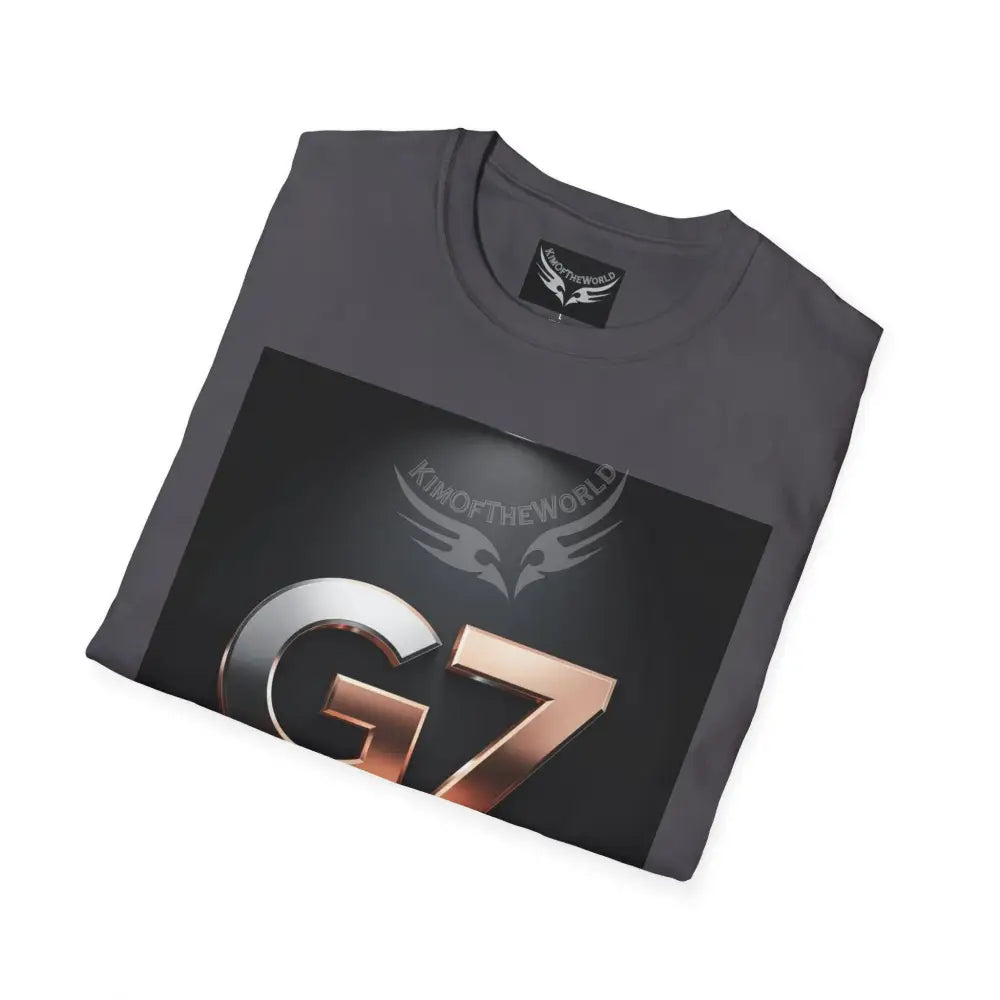 ’G7’’ Group Member Pewter & Copper Metallic Logo Group Member Pride - Softstyle T-Shirt T-Shirt