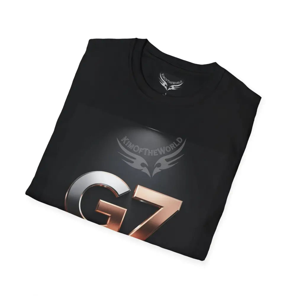 ’G7’’ Group Member Pewter & Copper Metallic Logo Group Member Pride - Softstyle T-Shirt T-Shirt
