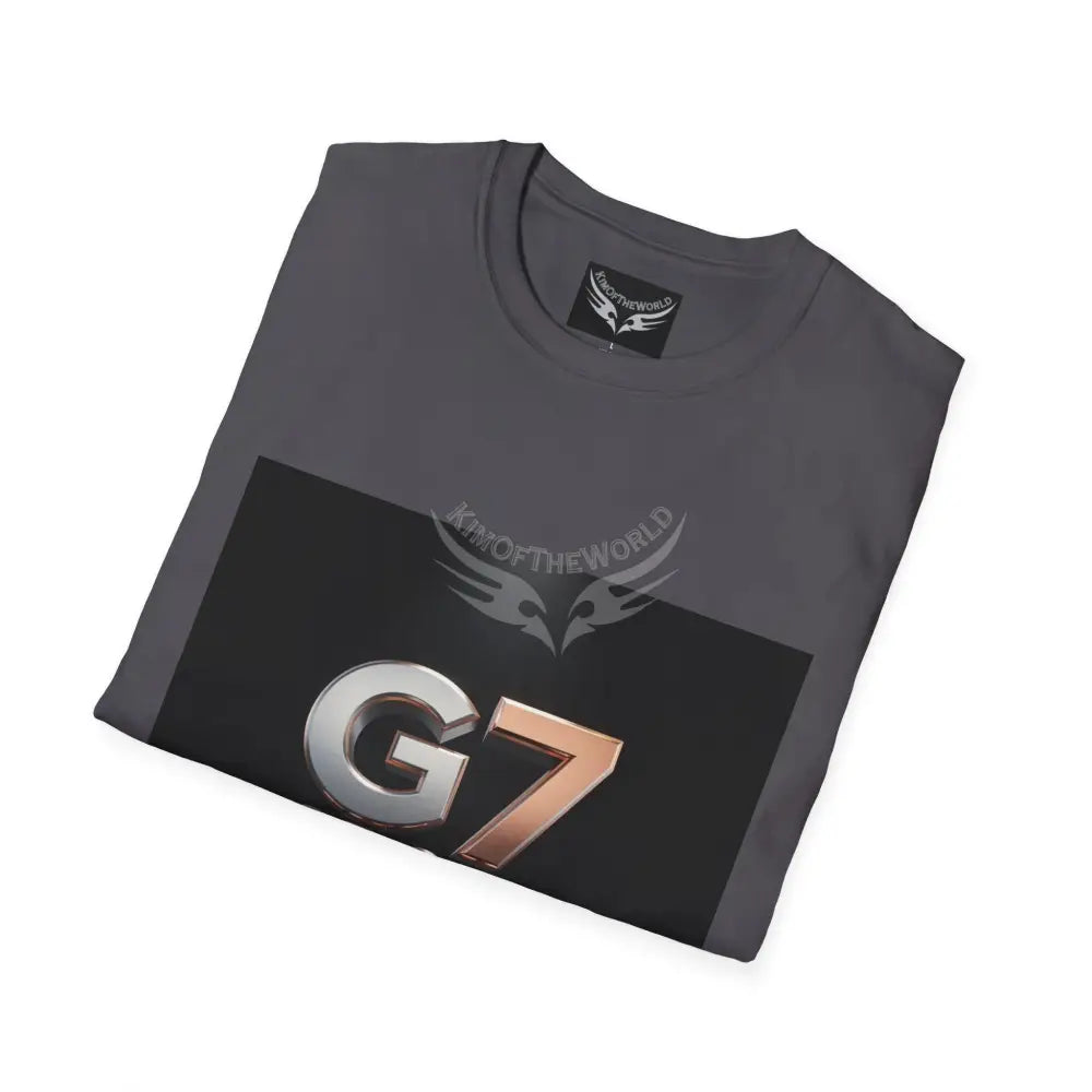 ’G7’’ Group Member Pewter & Copper Metallic Logo Group Member Pride - Softstyle T-Shirt T-Shirt