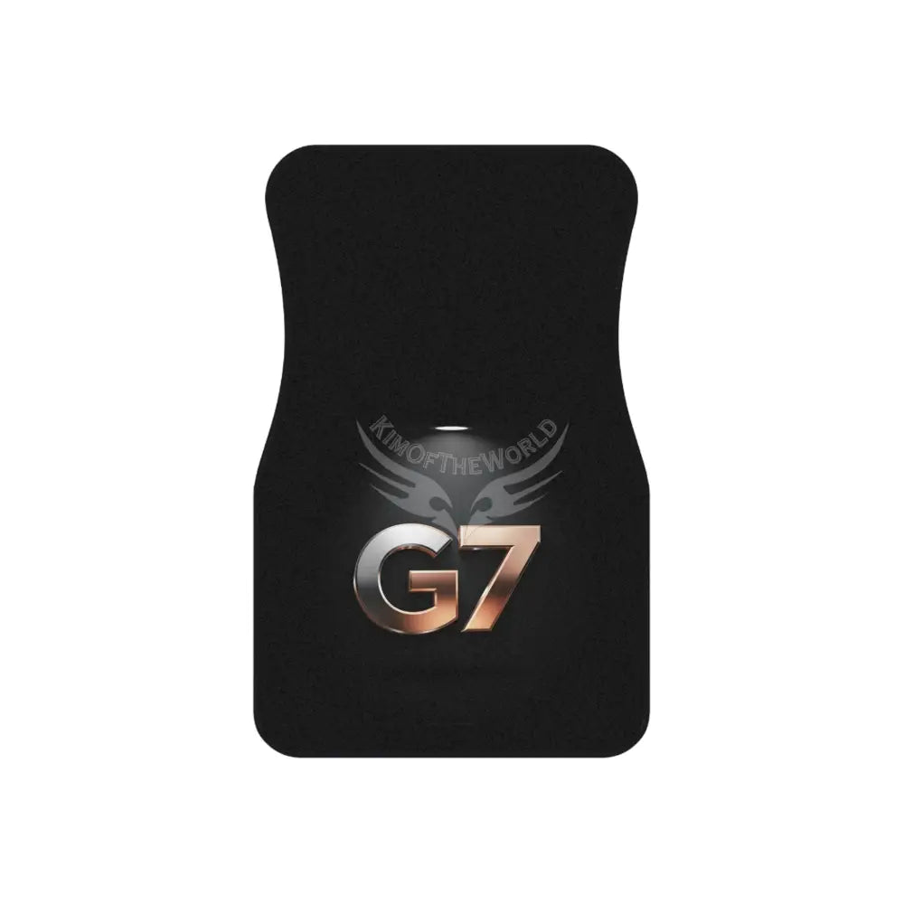 G7 Logo Car Floor Mats (Set of 4) - Black Automotive Interior Mats Set of 4 Accessories