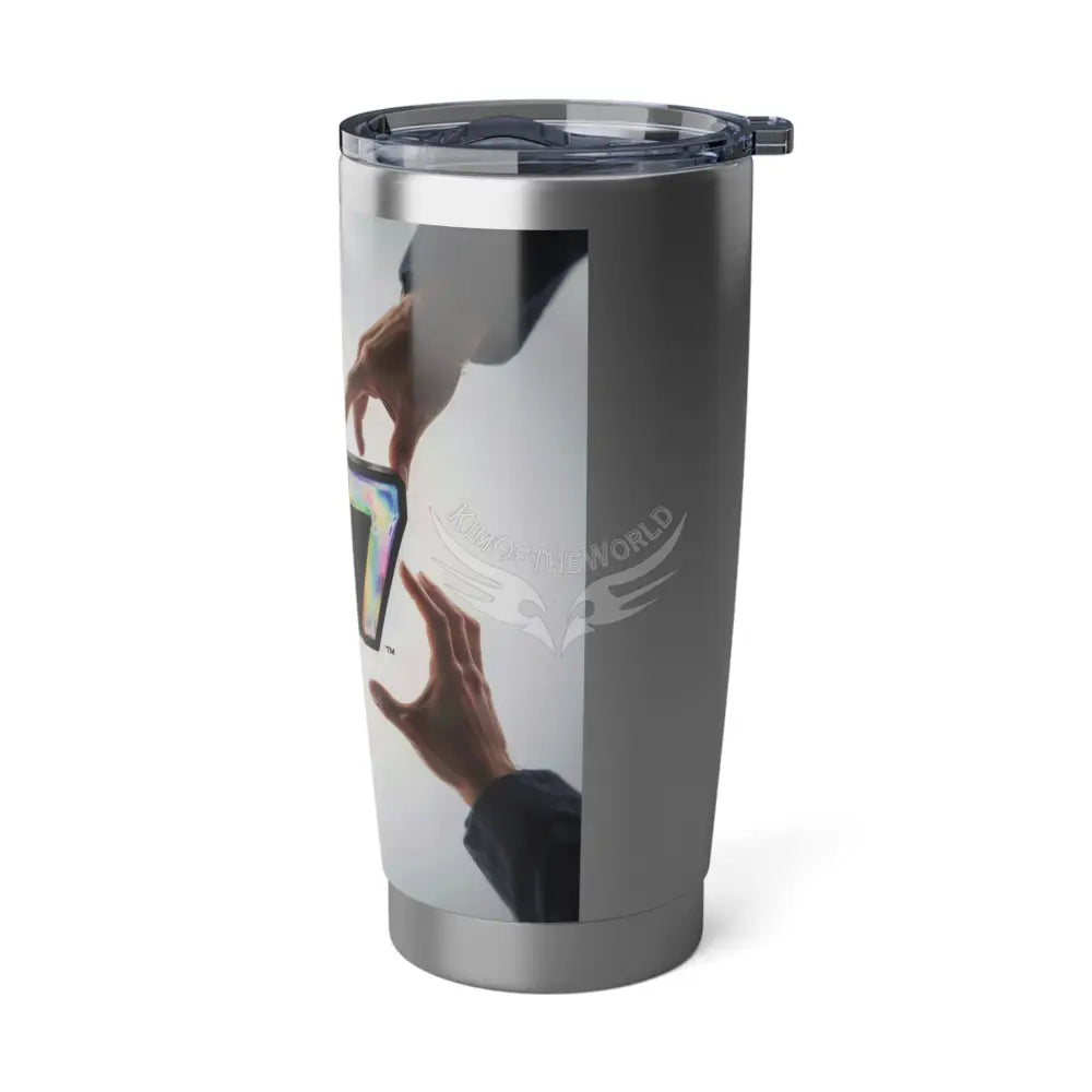 ’G7’’ Logo Community Helping Hands Holographic Logo Tumbler — 20oz Stainless Travel Cup 20oz / Silver Mug
