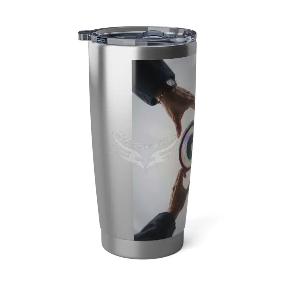 ’G7’’ Logo Community Helping Hands Holographic Logo Tumbler — 20oz Stainless Travel Cup 20oz / Silver Mug