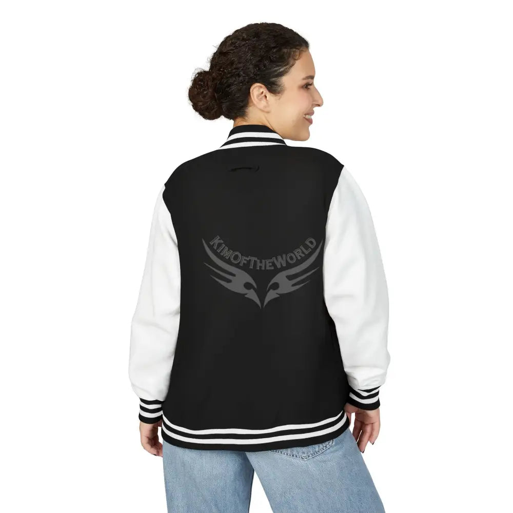 G7 Logo Letterman Jacket — Black & White Varsity Bomber Outerwear