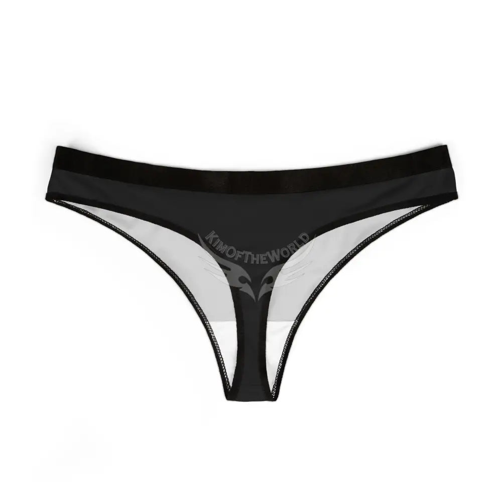 G7 Logo Women’s Thong — Sleek Black Lounge Underwear All Over Prints