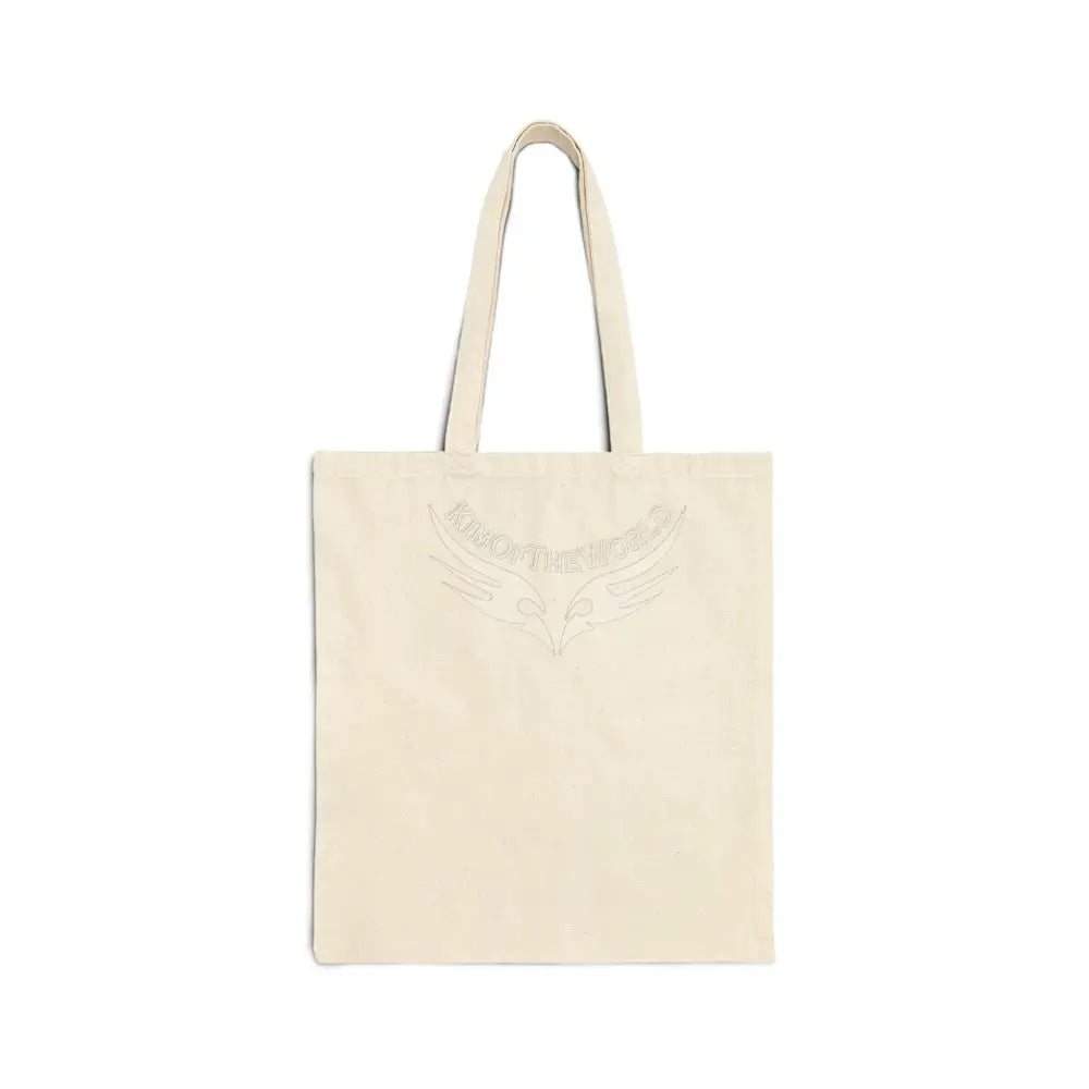 ’G7’’ Metallic Logo Canvas Tote Bag — Minimalist Everyday Grocery & Market Tote Natural / 15’’ x 16’’ Bags