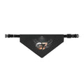 G7 Metallic Logo Clip-On Pet Bandana — Sleek Black & Rose Gold Dog Scarf S Pets