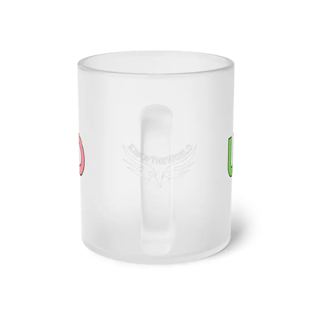 G7 Metallic Logo Frosted Glass Mug — Sleek Chrome & Rose Gold Design 11oz / Frosted Mug