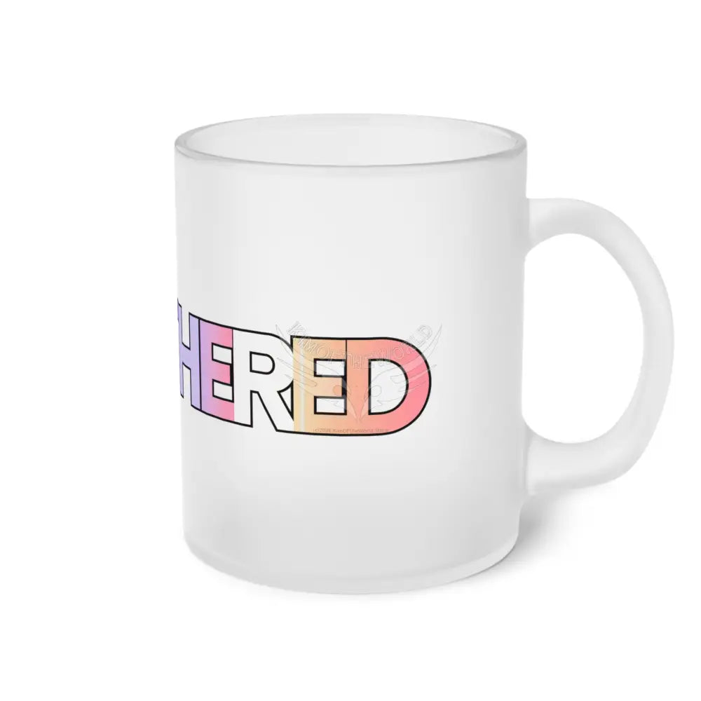 G7 Metallic Logo Frosted Glass Mug — Sleek Chrome & Rose Gold Design 11oz / Frosted Mug
