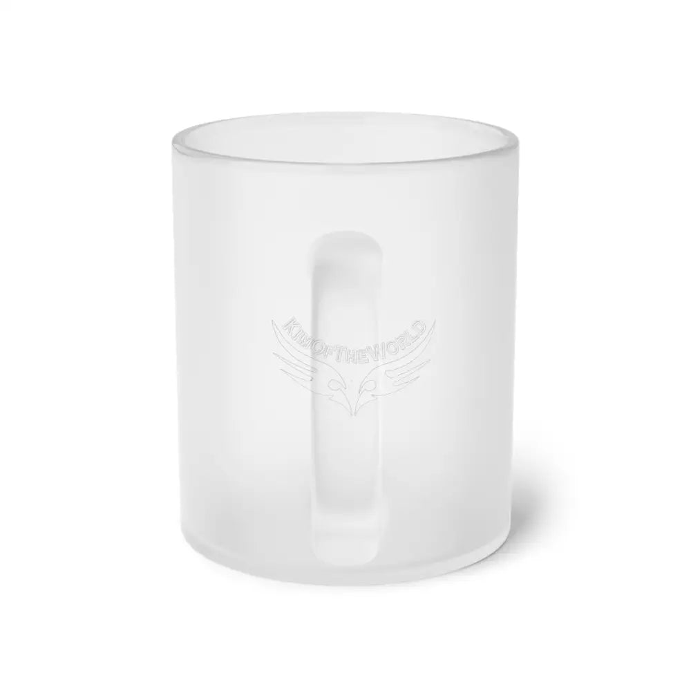 G7 Metallic Logo Frosted Glass Mug — Sleek Chrome & Rose Gold Design 11oz / Frosted Mug