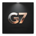 G7 Metallic Logo Matte Canvas Print — Modern Industrial Wall Art 6’’ x 6’’ / 1.25’’ Canvas