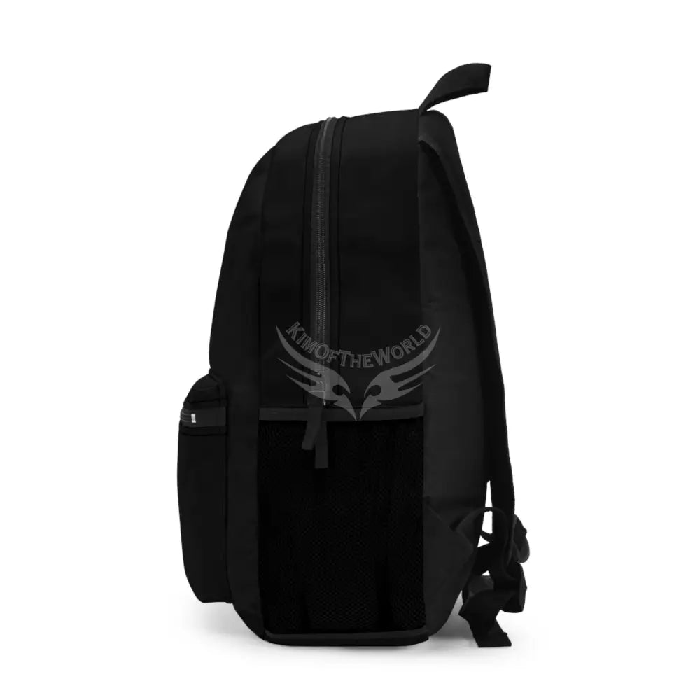 ’G7’’ Metallic Spotlight Logo Backpack — Sleek Black Everyday Carry Bag One size Bags