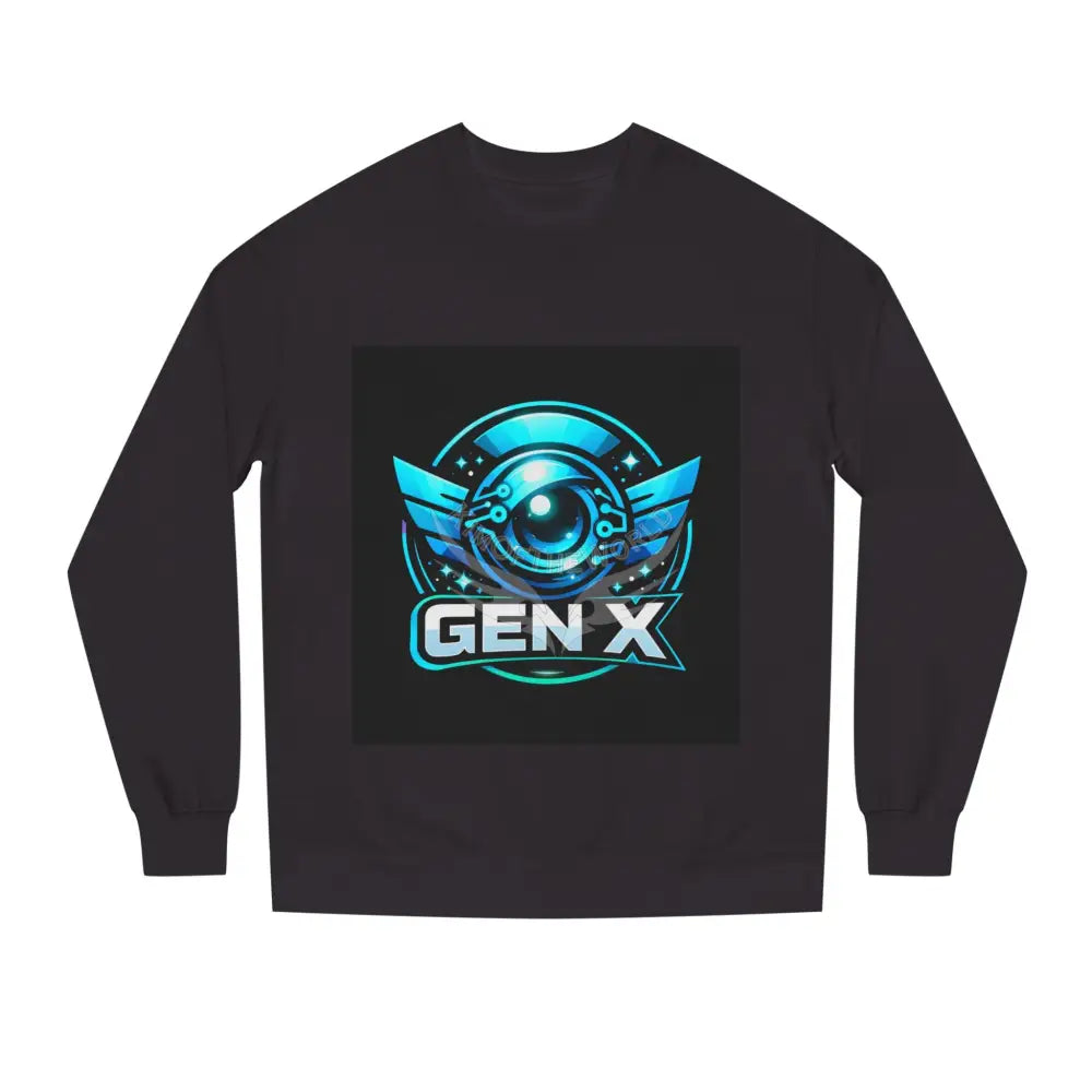 ’G7’’ Silver & Gold Metallic Logo Unisex Crew Neck Sweatshirt Black / S Sweatshirt