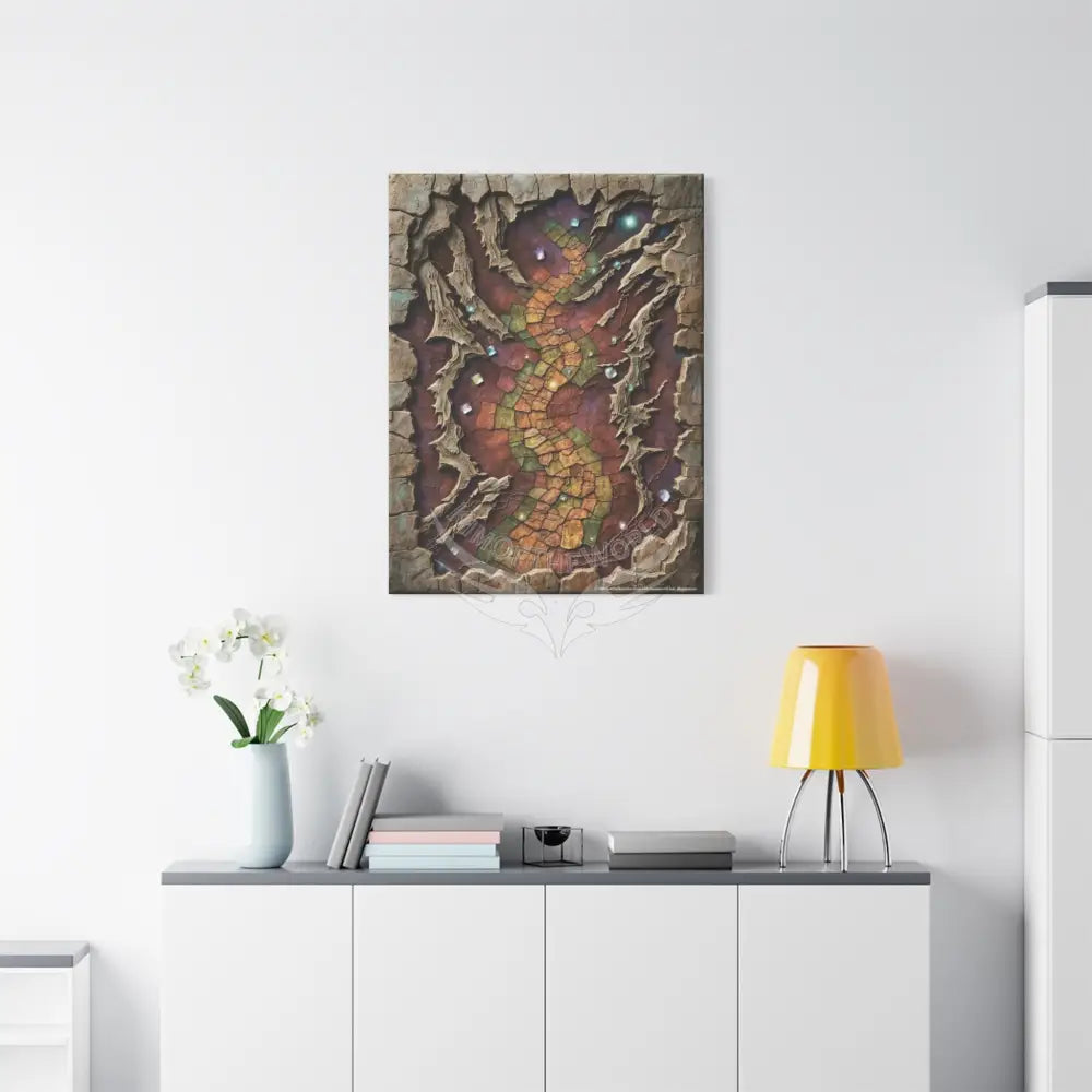 Gaming Journey 3D Dragon Trail Canvas Print — “Adventure Begins When You Follow Your Own Road” Canvas
