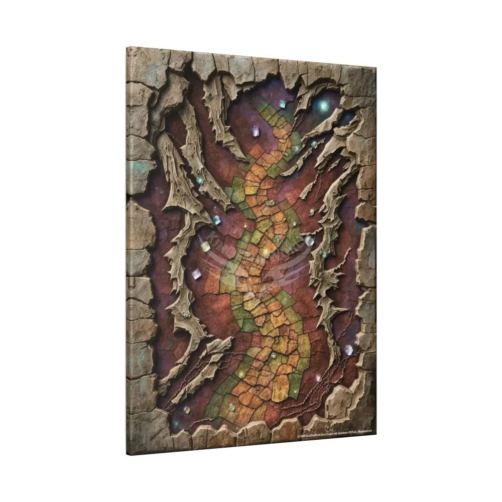Gaming Journey 3D Dragon Trail Canvas Print — “Adventure Begins When You Follow Your Own Road” Canvas