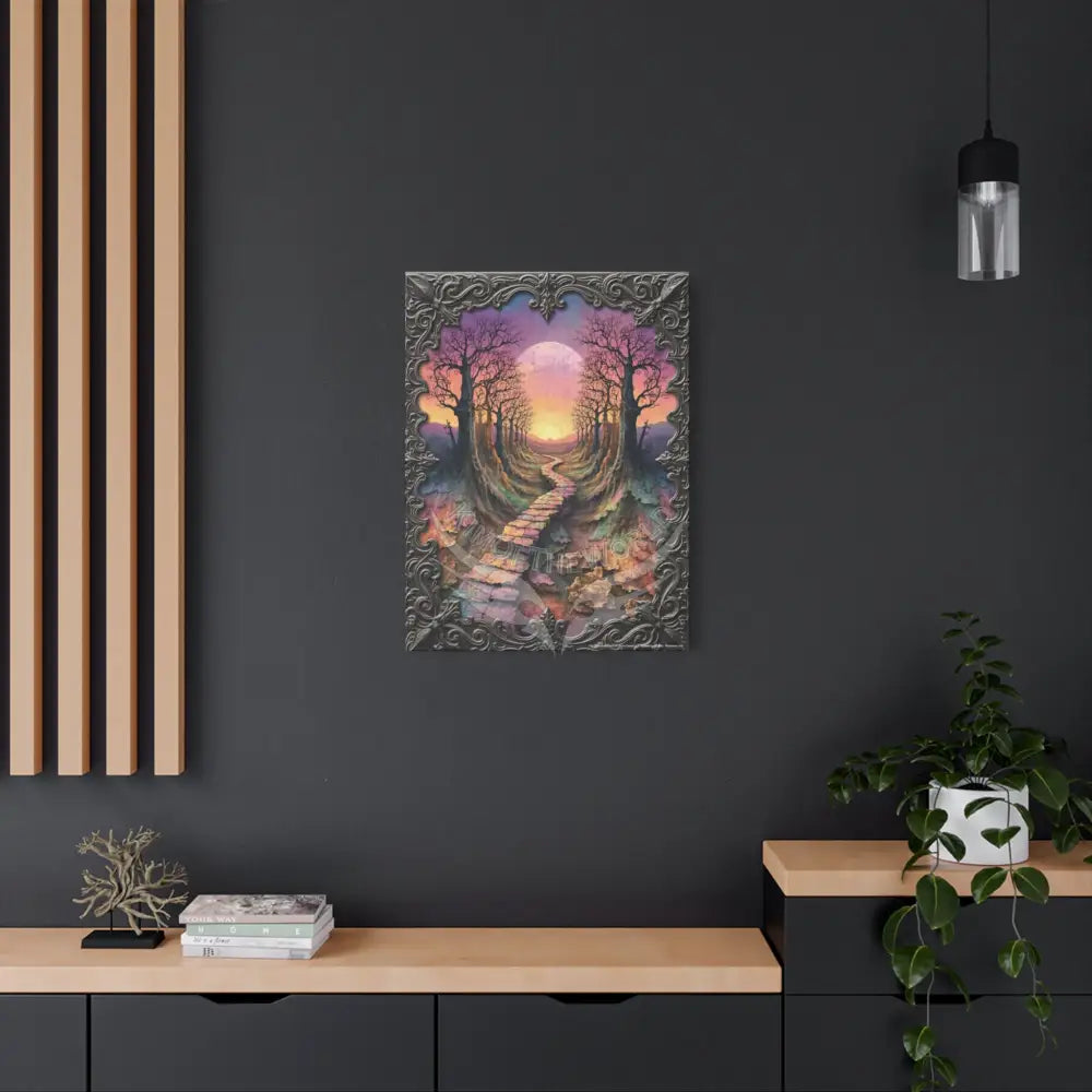 Gaming Journey 3D Trail Canvas Print — “Adventure Begins When You Follow Your Own Road” Canvas