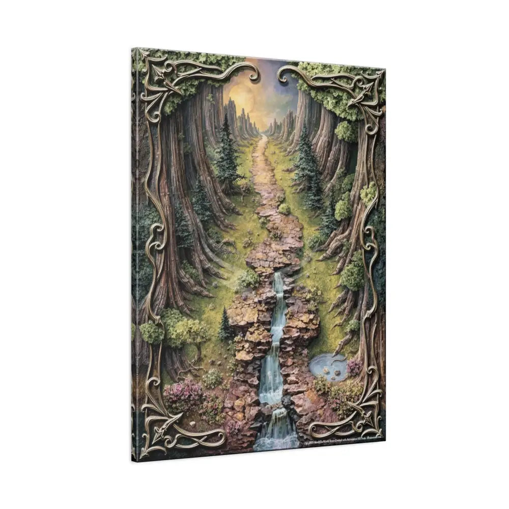 Gaming Journey 3D Trail Canvas Print — “Adventure Begins When You Follow Your Own Road” Canvas