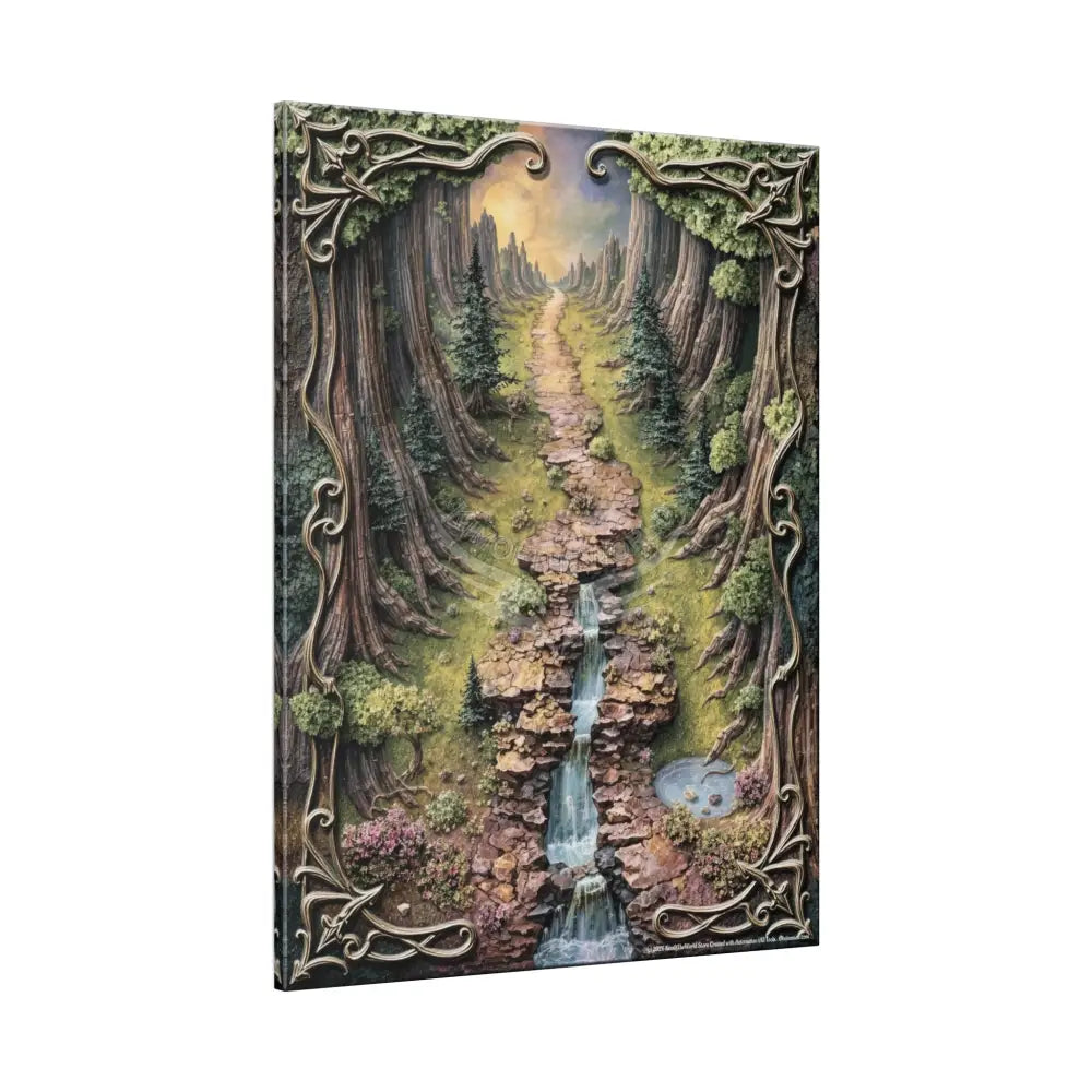 Gaming Journey 3D Trail Canvas Print — “Adventure Begins When You Follow Your Own Road” Canvas