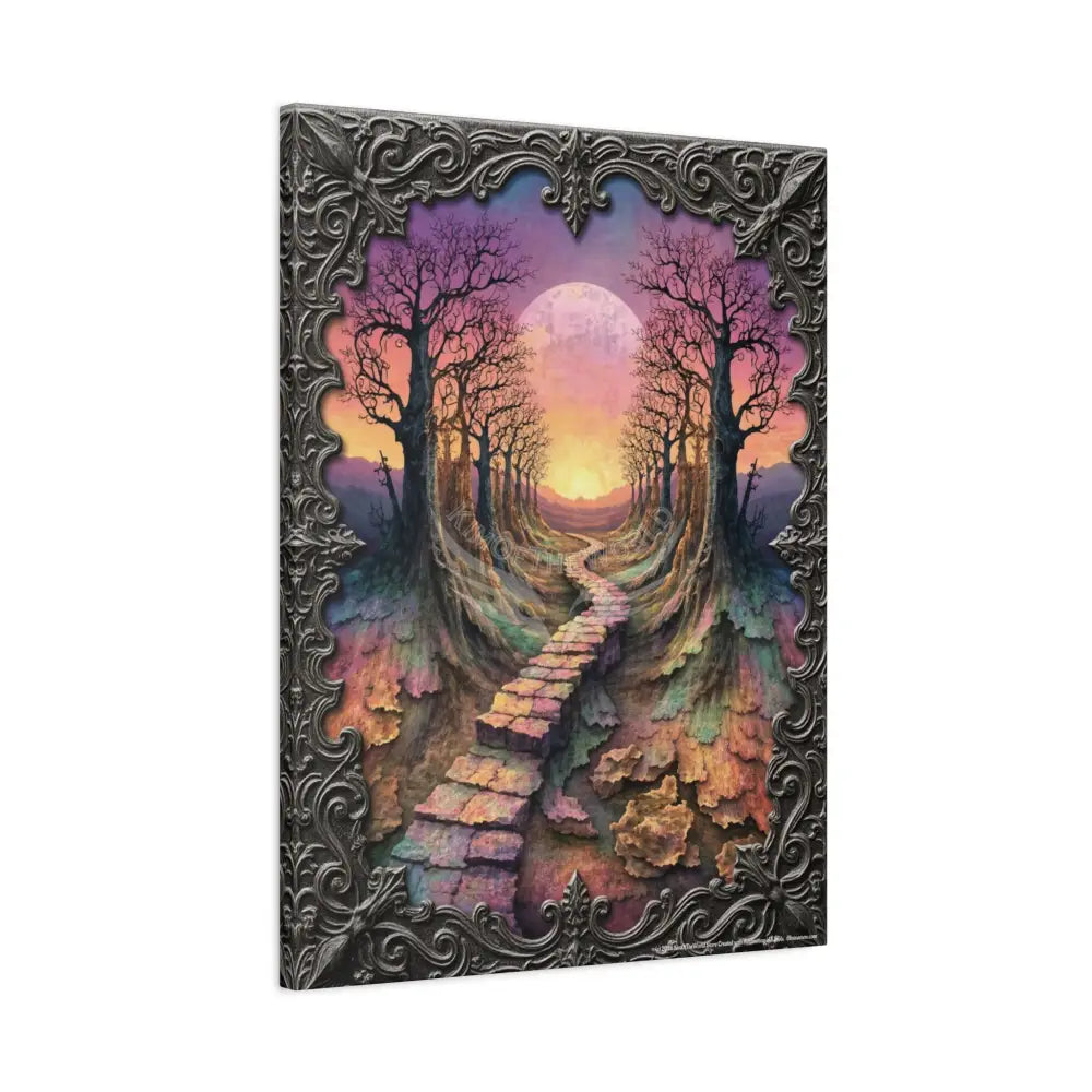 Gaming Journey 3D Trail Canvas Print — “Adventure Begins When You Follow Your Own Road” Canvas