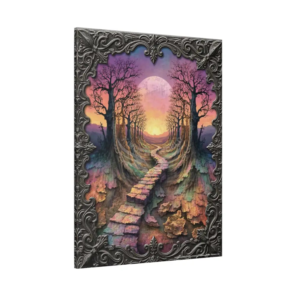 Gaming Journey 3D Trail Canvas Print — “Adventure Begins When You Follow Your Own Road” Canvas