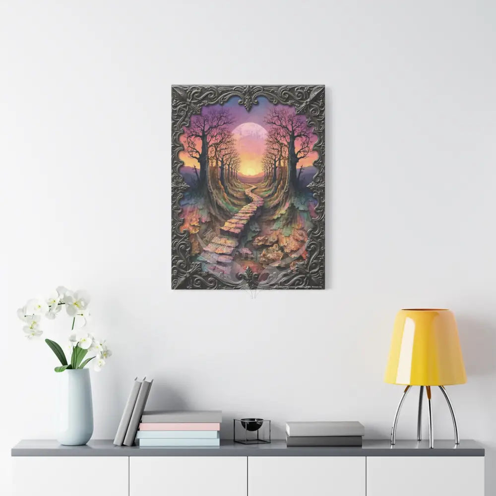 Gaming Journey 3D Trail Canvas Print — “Adventure Begins When You Follow Your Own Road” Canvas