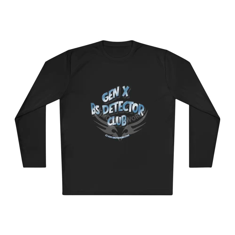 ’Gen X BS Detector Club’ - Lie Detective Long Sleeve Tee Black / XS Long-sleeve