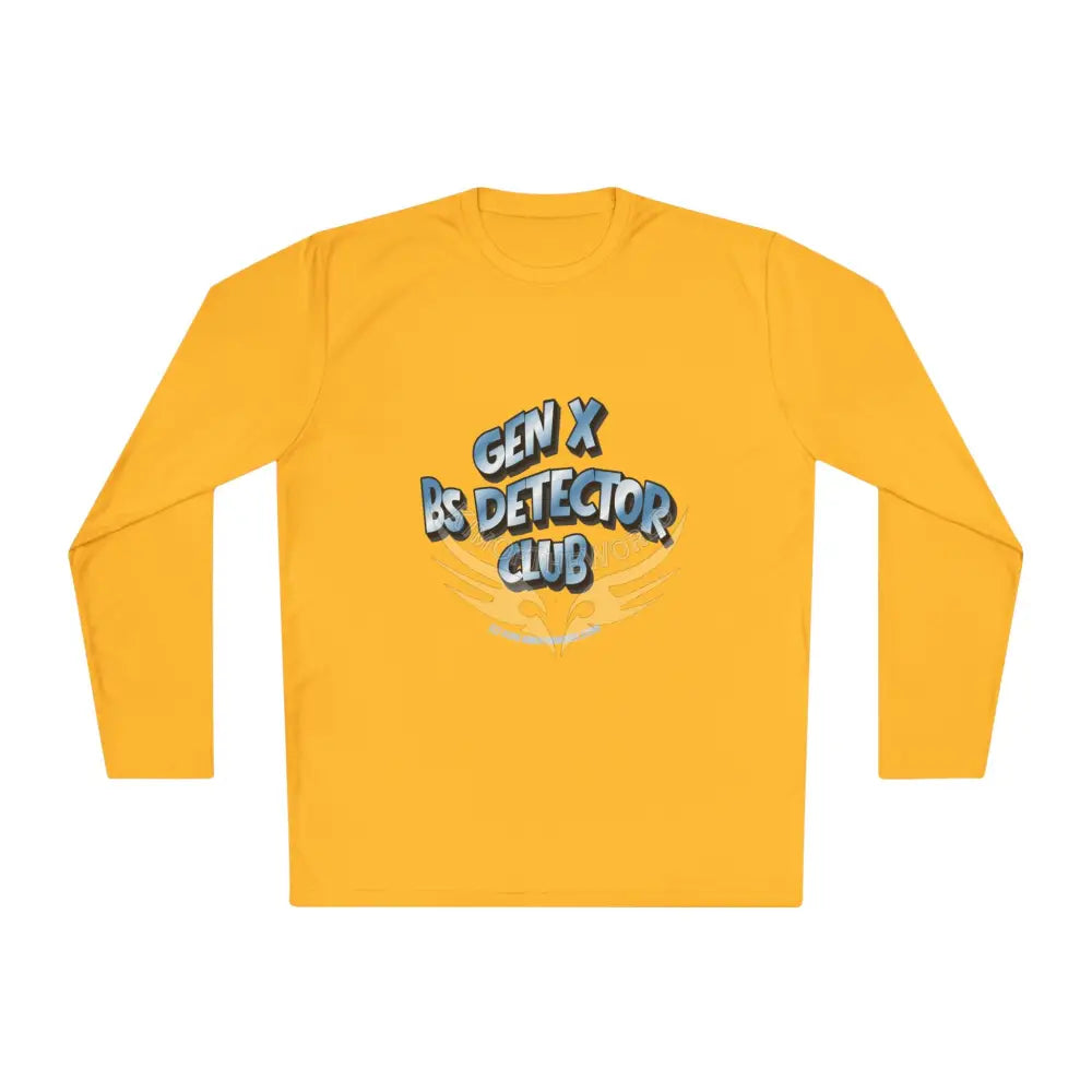 ’Gen X BS Detector Club’ - Lie Detective Long Sleeve Tee Gold / XS Long-sleeve