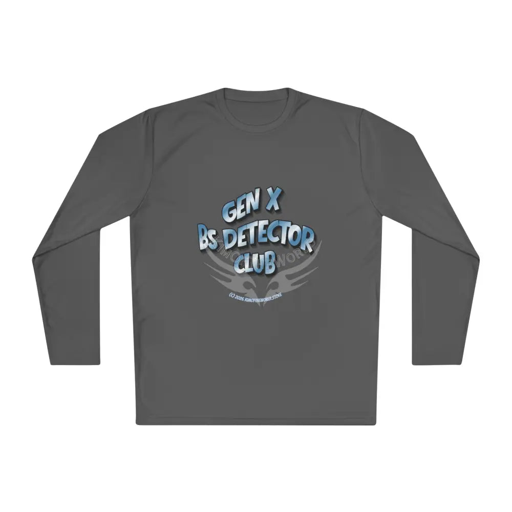 ’Gen X BS Detector Club’ - Lie Detective Long Sleeve Tee Iron Grey / XS Long-sleeve