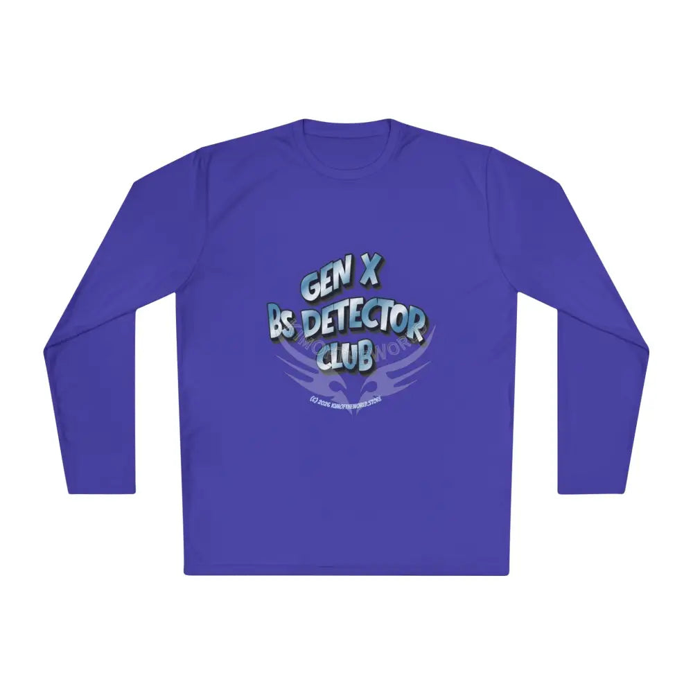 ’Gen X BS Detector Club’ - Lie Detective Long Sleeve Tee Purple / XS Long-sleeve