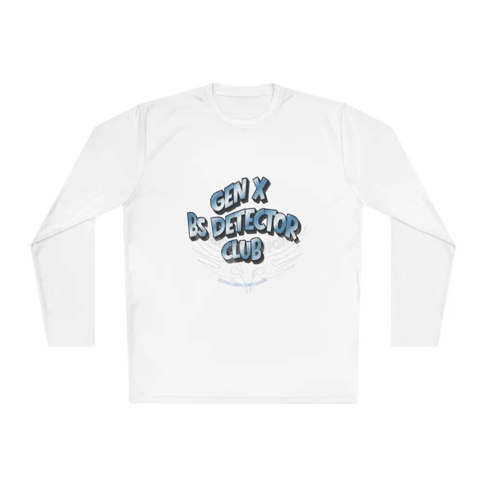 ’Gen X BS Detector Club’ - Lie Detective Long Sleeve Tee White / XS Long-sleeve