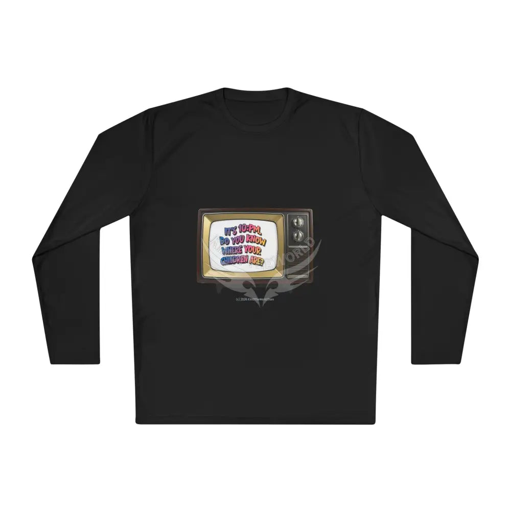 Gen X ’It’s 10: PM...’ - Long Sleeve Tee Cat Lovers Gift Merch - Cat Lady CatDad Black / XS Long-sleeve